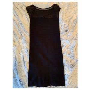 Bebe black bodycon dress